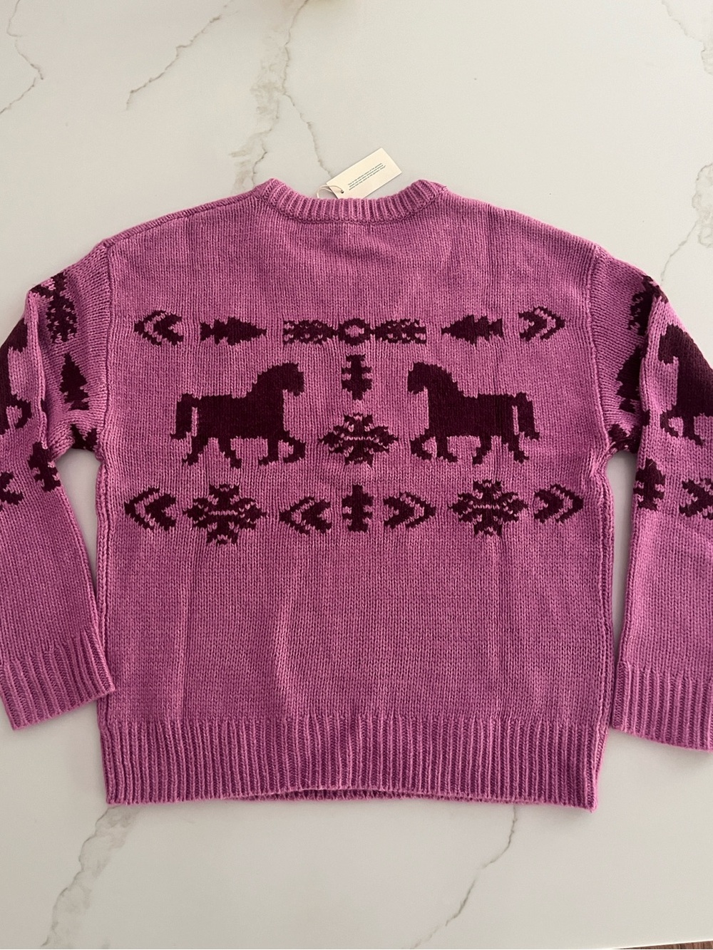 Sundance NEW Spirited Horse Crewneck Pullover Sweater size M NWT - Picture 7 of 13